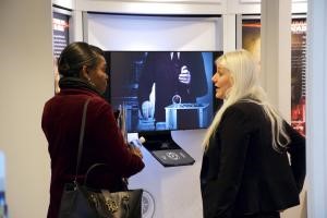 Washington’s diplomatic corps member touring the CCHR Mental Health Pop Up Exhibit to find out what areas of abuse exist in the mental health facilities, so they can avoid in setting up optimum mental health facilities in African countries.