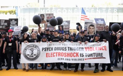 CCHR Protests at Psychiatric Convention, Condemning Coercive Psychiatric Treatment and Electroshock